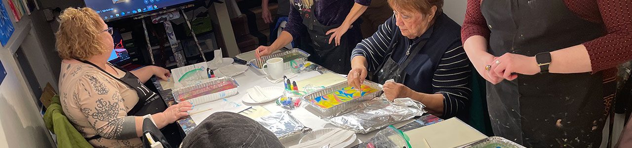 Mesmerizing marbling workshop