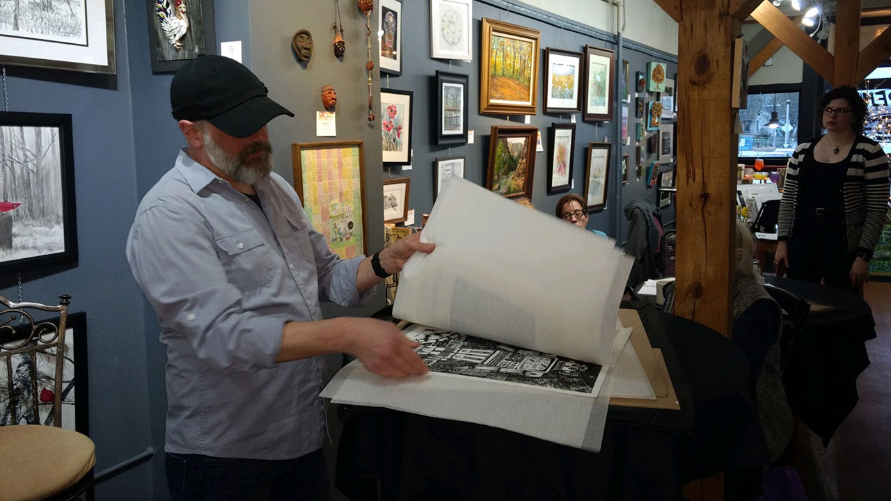 Local printmaker creates an impression